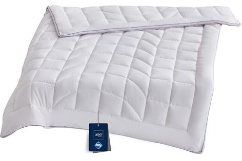 LILENO HOME Premium Sommerdecke 200x200 cm [1er Set] mit CoolComfort Klimanetz - extra weiche Bettdecke 200x200 cm - perfekt als leichte Sommer Decke - waschbar bis 95°C