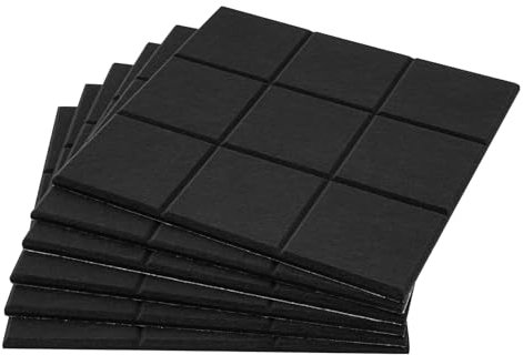 Filzplatten,Filz Pinnwand Große Selbstklebend mit Zeichenstift,30x30cm 6 Stück Pinwand Filzboard Memotafeln Memo Boards Bulletin Board Wanddekoration (Schwarz)