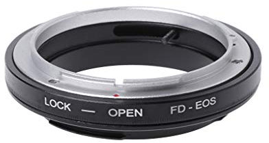 FD-Adapter für FD-Objektiv auf EF-Kamera-Camcorder