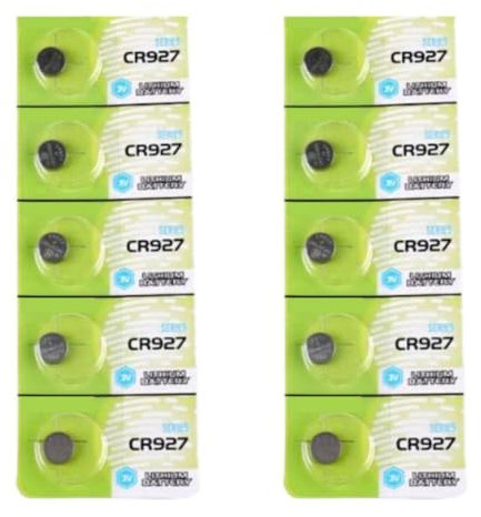 Chenxi Studio Paquete de pilas CR927 de botón de litio de 3 V para mandos a distancia de juguete con fuente de alimentación de larga duración, batería CR927