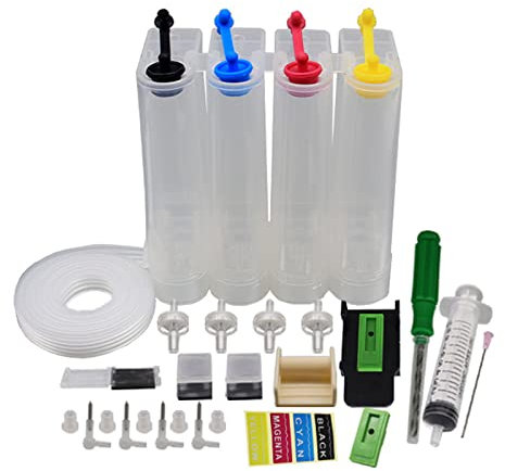 Cartouches de connexion modifiée pour imprimantes à jet d'encre, recharge de bouteilles externes, kit de connexion vide, 80 ml