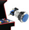 Setauoo Bouton-poussoir à LED d'arcade, boutons-poussoirs à LED d'arcade | Bouton rond en plaqué argenté pour la machine d'arcade - Supplies de console de jeu visuel lumineux pour la chambre, le salon