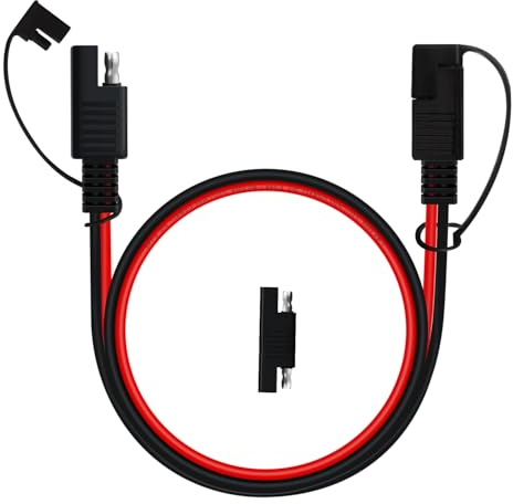 YINGAYOU SAE Kabel Verlängerung 14 AWG 20A SAE Verlängerungskabel 12V 24V für Motorcycles, Cars, Solarpanel (14AWG, 3 m)