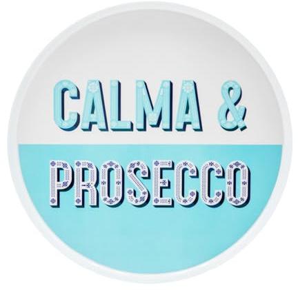 Vassoio melammina 35 cm azzurro Maiolika