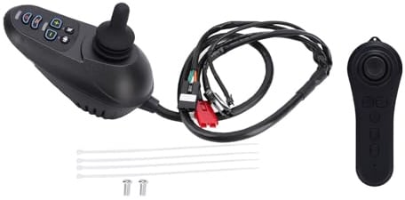 Fafeicy Elektrischer Rollstuhl-Joystick-Controller, 24 V DC-Mobilitätsstuhl-Controller, Rollstuhl-Joystick mit Elektronischer Antiblockierbremse, Neigungshaltung für Universelle