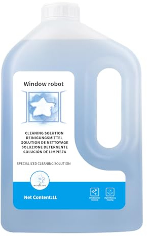 Solución de detergente de 1L para ECOVACS robots limpiacristales y ventanas WINBOT serie W1/W2/MINI, accesorio original