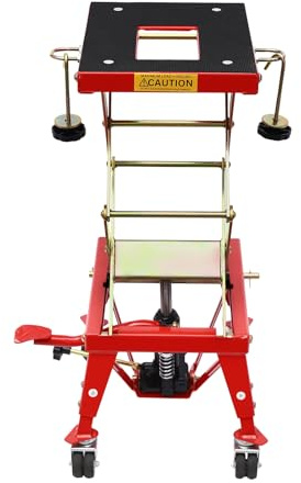 Tagowao Hydraulische Motorrad Hebebühne 160kg Tragfähigkeit, Scherenhubtisch mit 4 Rädern und Bremsen, höhenverstellbar 305-800 mm, Tragfähigkeit 160 kg für Kfz-Werkstatt und Motorradwerkstatt
