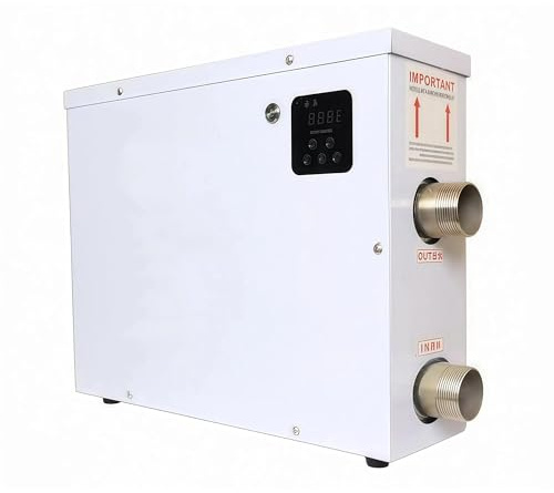 Pompe à Chaleur pour Piscines Chauffe-Eau électrique pour Piscine, Spa, Baignoire balnéo, Baignoire, Thermostat, numérique avec réservoir Hors Sol et enterrées, 220 V