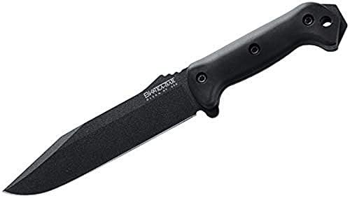 Ka-Bar Becker Combat Utility, Black GFN Handle, Black Blade, Plain