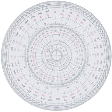 Uchida full circle protractor 12cm 1-822-0000
