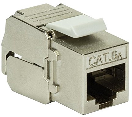 Geschirmtes RJ45 Modul für die Übertragung von digitalen und analogen Signalen bis zu einer Frequenz von 500 MHz