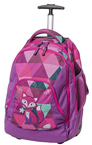 Schneiders Vienna 42483-074 Trolleyrucksack Scoot Frieda The Fox mit 2 Reißverschlussfächern, 31 Liter, lila