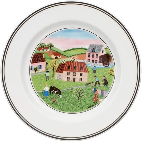 Villeroy & Boch Design Naif 1023372663 Lot de 6 assiettes à pain et 4 pailles en acier inoxydable EKM Living