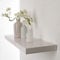 DURAline Regal Dekoregal Schwebendes Wandregal Selbsttragendes Regalboard Pawlonia Whithe | 80 x 23,5 x 3,8 cm | Weiß, Weiss
