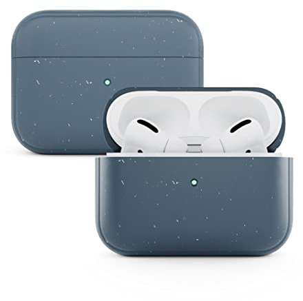 Woodcessories - Nachhaltiges, Antibakterielles AirPods Pro Case Blau, AirPods Pro 2 Hülle Blau - BioCase Navy Blau