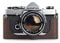 Case for Olympus OM-4, Zakao Handmade Genuine Real Leather Half Camera Case Bag Cover for Olympus OM-1/1N OM-2/2N OM-3/3Ti OM-4/4Ti (No Handle) with Hand Strap (Coffee)