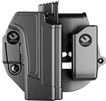 Orpaz C-Series G17 Holster Compatible with Glock 17 OWB Holster - Unisex - Will Secure Your Handgun with a Tactical Appearance (Paddel- und Zeitschriftenhalter, Aufbewahrung der Stufe II)
