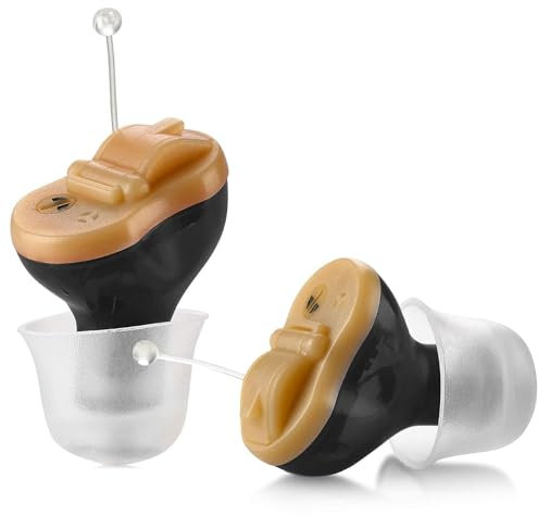 Premium Digital - Invisible in Canal (CIC) Mini Enhancer Set, casi invisible, Cuidado personal - Negro, par derecho e izquierdo