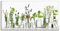 ARTLAND Wanddeko Leinwand Bilder Wandbild 150x75 cm Querformat Modern Küchenbilder Pflanzen Kräuter Blumen Gewürze Grün H9KE