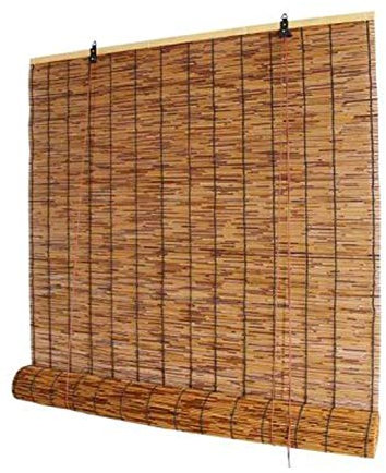 Balkon Sonnenschirm Schilf Vorhang Trennwand Tür Vorhang Schilf Vorhang Dekoration Retro-Schattierung Sonnenschirm Heben Bambus Vorhang Rollo