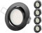 TEVEA PREMIUM LED Einbauleuchte - 230v - Schwenkbare LED Einbaustrahler - Warmweißes Licht - Deckenspot - Austauschbar - Ultra Flach - (5-er set) (Schwarz-Warmweiss(2800K))