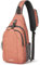 G4Free Sling Bag Rucksack, Diebstahlschutz, Brusttasche, Umhängetasche, Crossbody, Fitnessstudio, Tagesrucksack mit Kopfhörerloch für Outdoor, Radfahren, Reisen, Wandern, Herren und Damen, hellorange,
