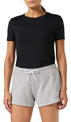 Reebok Women's RI French Terry Short Casual, Mgreyh/White, M