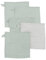 roba organic 5er Set Waschlappen 'Lil Planet‘ frosty green, Musselin, Bio-Baumwolle, GOTS, 25 x 25 cm