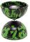 Mister Babache 3379 Diabolo Medium Harlekin, schwarz/grün, No Size