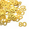 80. Geburtstag Jubiläum Konfetti goldene,Zahlenkonfetti Tischdeko Streudeko,Streudeko für Geburtstagsfeier, Motto-Party,Geburtstags Zahlen-Konfetti,Glitter Geburtstags-Deko, Gold