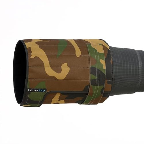 Rolanpro Pare-soleil pliable pour objectif Canon Nikon Sony Sigma Tamron 400 mm f/2.8, 600 mm f/4, 800 mm f/5.6 SLR (L)-#6 Vert étanche