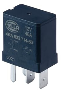 HELLA 4RA 933 714-501 Relay, Working Current - 12V - 4-Pin - NO