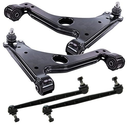 ATEC Germany 2x Querlenker Vorderachse links & rechts mit Traggelenk und Buchsen, 2x Koppelstange vorne