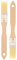 teemando® 2 X Haushaltspinsel, flach, 20 cm, 1 Zoll breiter Backpinsel mit Naturborsten