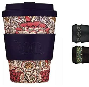 William Morris 350ml (12oz) Gobelet Réutilisable – À Base de Plantes, Sans BPA, Léger, Compatible Lave-Vaisselle & Micro-ondes – Wandle