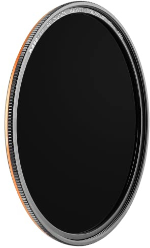 Kase Wolverine Revolution ND10000 16,5 Stoßfester, gehärteter optischer Glasfilter mit orangefarbenem Ring und Adapter, 67 mm
