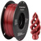 Funkelndes PETG Filament 1,75 mm, TINMORRY Filament PETG 3D Druckmaterialien, Kompatibel mit Bambu FDM 3D-Drucker, 1 KG 1 Spule, Rot