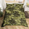 Manfei Camouflage Kids Duvet Cover Set Double Size, Tropical Palm Trees Bedding Set 3pcs for Boys Girls Teens Bedroom Decor, Green Camo Comforter Cover Soft Polyester Quilt Cover with 2 Pillowcases