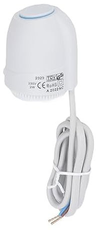Attuatore elettrotermico Buderus, attuatore elettrotermico normalmente chiuso, valvola termostatica impermeabile per riscaldamento a pavimento 230V AC IP54, adatto per impianti di riscaldamento