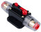 125A AMP-Schutzschalter 125A Inline-Sicherungshalter Inverter Block DC 12V-24V Volt Manuelle Rückstellung für Auto Automotive Marine Boot Audio Solar System Schutz