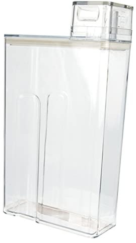 DOITOOL caja de almacenamiento de detergente para ropa depósito de suavizante detergente liquido recipientes de vidrio para líquidos detergente de lavandería subbotella transparente Jabón