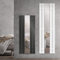 ML-Design Badheizkörper Flach 1200x450 mm Anthrazit mit Spiegel, Design Paneelheizkörper Mittelanschluss Heizung, Spiegelheizkörper Glasheizkörper Flachheizkörper Vertikal Einlagig, inkl. Montage-Set