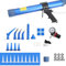 ECUTEE Pneumatic Glue Gun 600ML Glass Glue Gun Pneumatic Sealant Caulk Gun Adjustable Pneumatic Pressure Caulking Gun for Fish Tanks Glass Doors Windows Bathtubs Garden