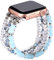 JewelryWe Bracciale da donna con perle di ricambio, compatibile con Apple Watch 38 mm, 40 mm, 41 mm, 42 mm, 44 mm, 45 mm, per Apple Watch SE/iWatch Series 7/6/5/4/3/2/1, con perle sferiche