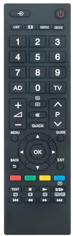 ALLIMITY Télécommande Compatible avec Toshiba Regza TV 40RL838G 40RL838 32RL838R 32RL838 CT-90386 CT90386