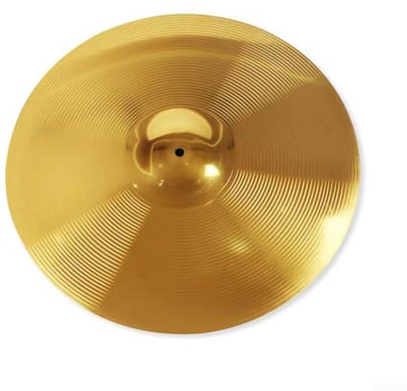 RANRAO Platillos de latón de 8, 10, 12, 14, 16 pulgadas, platillos de percusión Splash Crash Hi-Hat, platillo de tambor para jugadores principiantes, piezas de instrumentos musicales de percusión (14