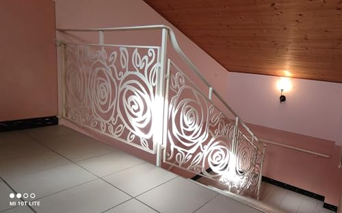 RINGHIERA in Ferro con disegno laser Realizzazioni Personalizzate cod. 1865 Detrazioni fino al 50%