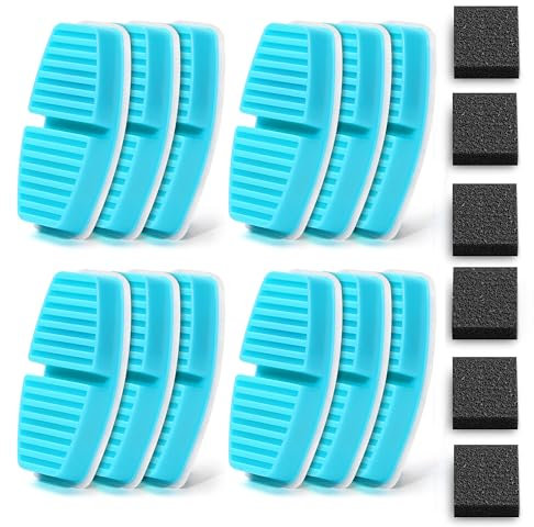 Giotohun Katzenwasserbrunnenfilter: 12 Carbon + 12 Schaumstoff, reinigt Wasser, Ersatz für B1-Batterie-Brunnen
