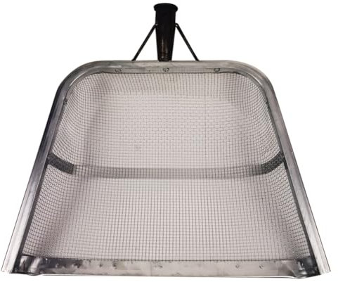 GOSIA Pelle de Sol de Jardinage Tamis à Cacahuètes en Métal Pelle de Sol Filtre Agricole Tamis Pelle de Sol Filtre Agricole (4MM)
