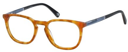 Botaniq Brille mit Sehstärke mit Tortoise-Muster für Herren optional mit Sonnenbrillentönung oder Blaulichtfilter, Quadratisch, gefertigt aus Acetat, Modell: BIO-1070-102 (inklusive Brillenetui)